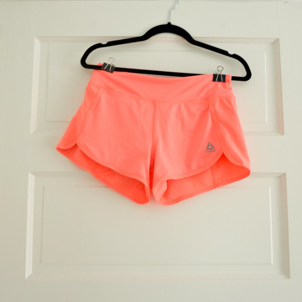 Orange Reebok Running Shorts